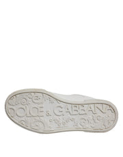 Dolce & Gabbana White Miami Leather Low Top Sneakers Shoes