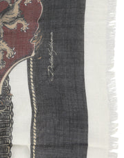 Dolce & Gabbana Multicolor Printed Cashmere Foulard Scarf