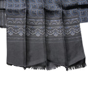 Dolce & Gabbana Dark Blue Fantasy Silk Neck Wrap Shawl Scarf