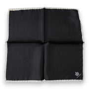 Dolce & Gabbana Black Crown Logo Square Handkerchief Scarf