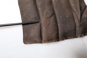 Dolce & Gabbana Brown Fantasy Silk Neck Wrap Shawl Scarf