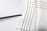 Dolce & Gabbana White Polka Dots Square Handkerchief Scarf