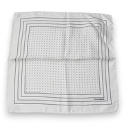 Dolce & Gabbana White Polka Dots Square Handkerchief Scarf