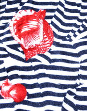 Dolce & Gabbana Multicolor Stripes Seashells Beach Towel