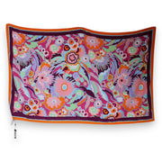 Dolce & Gabbana Multicolor Floral Print Cotton Beach Towel