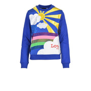 Love Moschino Blue Cotton Sweatshirt