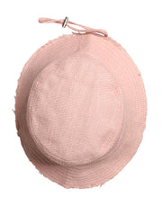 Dolce & Gabbana Pink Cotton Wide Brim Bucket Hat