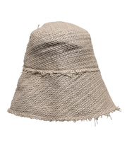 Dolce & Gabbana Beige Linen Wide Brim Bucket Hat