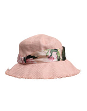 Dolce & Gabbana Pink Cotton Wide Brim Bucket Hat