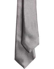 Dolce & Gabbana Metallic Silver Silk Adjustable Necktie Tie