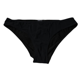 Dolce & Gabbana Black Nylon Stretch Mid Waist Panty Underwear