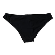 Dolce & Gabbana Black Nylon Stretch Mid Waist Panty Underwear