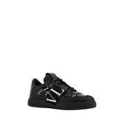 Valentino Garavani Black Leather VL7N Sneakers