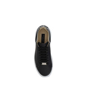 Philipp Plein Black Rubber Low Top Sneakers