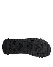 Dolce & Gabbana Black Logo Lace Up Low Top NS1 Sneakers Shoes