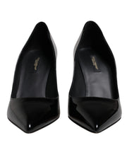Dolce & Gabbana Black Patent Leather High Heels Pumps Shoes