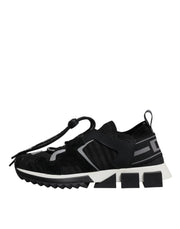 Dolce & Gabbana Black Mesh Sorrento Trekking Sneakers Shoes
