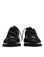 Dolce & Gabbana Black Mesh Sorrento Trekking Sneakers Shoes