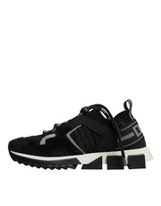 Dolce & Gabbana Black Mesh Sorrento Trekking Sneakers Shoes