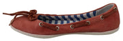 Pantofola D'Oro Coral Suede Lace Bow Loafers Ballet Flat Shoes