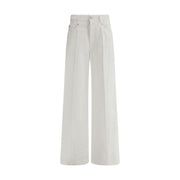 Brunello Cucinelli White Cotton Jeans Denim