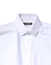 Dolce & Gabbana White SICILIA Cotton Formal Men Dress Shirt