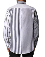 Dolce & Gabbana Multicolor Striped Button Down Casual Shirt