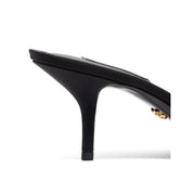 Dolce & Gabbana Black Cotton Mules