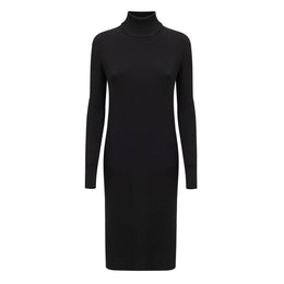 Bottega Veneta Black Wool Long Dress