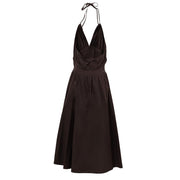 Bottega Veneta Brown Cotton Long Dress