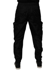 Dolce & Gabbana Black Nylon Cargo Jogger Men Sweatpants Pants