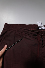Dolce & Gabbana Maroon Cotton Cargo Jogger Sweatpants Pants