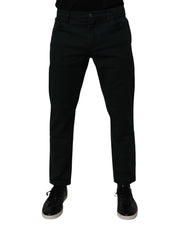 Dolce & Gabbana Dark Green Cotton Loose Men Denim Jeans