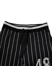 Dolce & Gabbana Black White Stripes Jogger Sweatpants Pants
