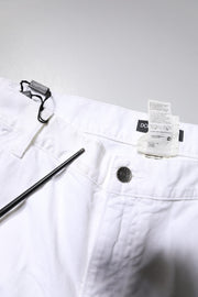 Dolce & Gabbana White Cotton Straight Men Denim Jeans