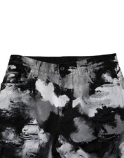 Dolce & Gabbana Multicolor Camouflage Tattered Skinny Denim Jeans