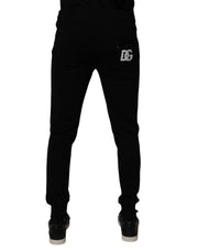 Dolce & Gabbana Black Cotton Jogger Sweatpants Pants