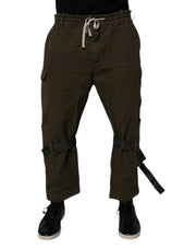 Dolce & Gabbana Brown Cotton Stretch Cargo Pants