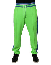 Dolce & Gabbana Green Blue Jogger Sweatpants Pants