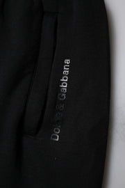 Dolce & Gabbana Black Cotton Blend Men Jogger Sweatpants Pants