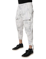 Dolce & Gabbana White Camouflage Cargo Jogger Sweatpants Pants