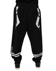 Dolce & Gabbana Black Logo Cotton Jogger Sweatpants Pants