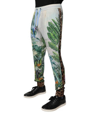 Dolce & Gabbana Multicolor Tropical Jogger Sweatpants Pants