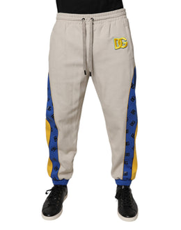 Dolce & Gabbana Multicolor Cotton DG Jogger Sweatpants Pants