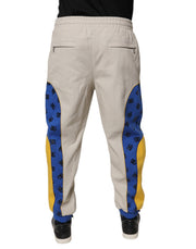 Dolce & Gabbana Multicolor Cotton DG Jogger Sweatpants Pants