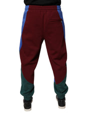 Dolce & Gabbana Multicolor Cotton Men Jogger Sweatpants Pants