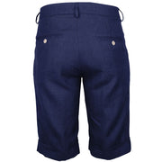 Made in Italy Blue Linen Short
