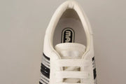 Marc Jacobs White Leather Crystal Embellished Sneakers Shoes