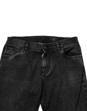 Dolce & Gabbana Black Cotton Stretch Men Skinny Denim Jeans