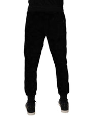 Dolce & Gabbana Black Cotton Jogger Men Sweatpants Pants
